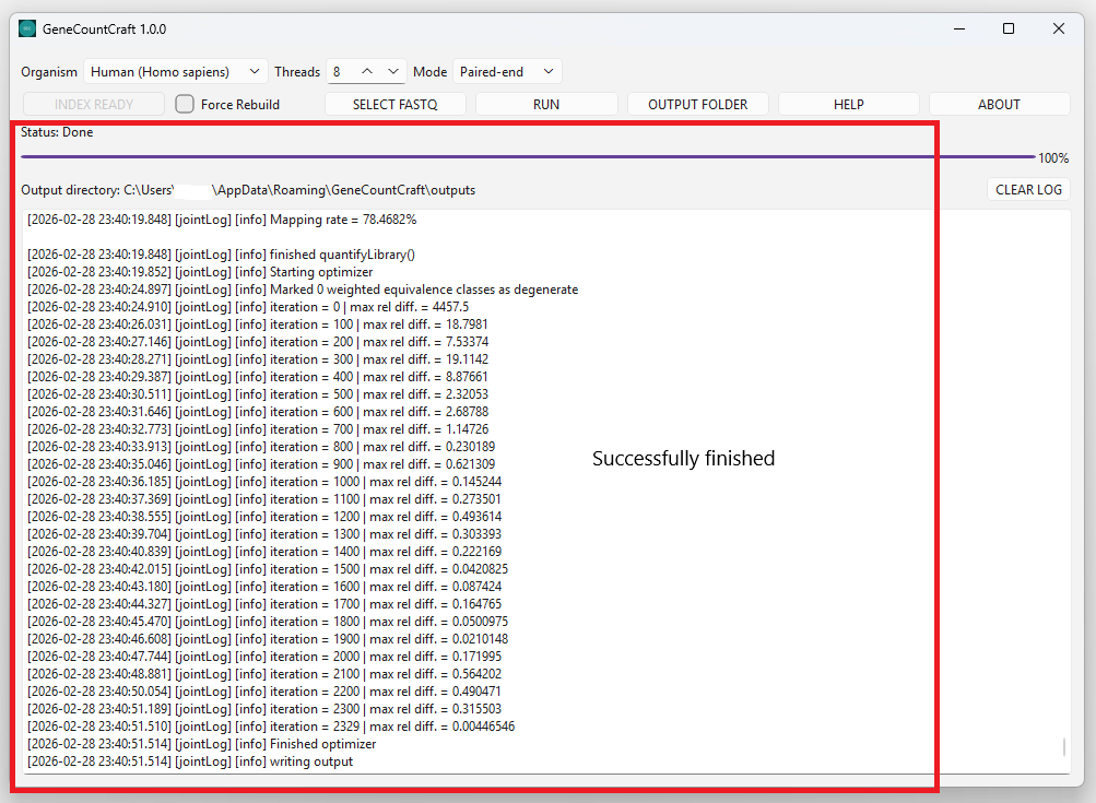 Launch GeneCountCraft on Windows